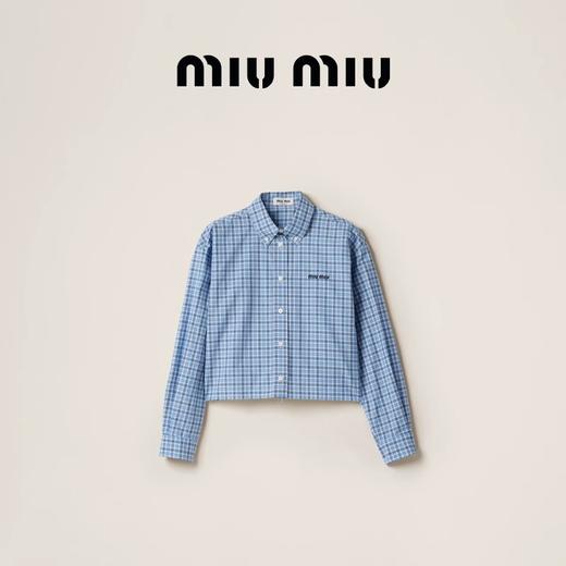 格纹府绸衬衫，叠穿更好看！！胸口小标刺绣翻领长袖衬衣C033188 商品图6