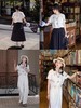 浮生八记/25A005/复古英伦定位印花全棉圆领短袖 商品缩略图2