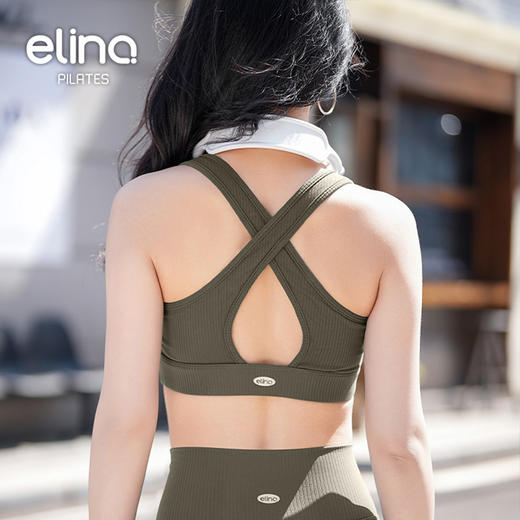 一恋•普拉提 2025春季新款交叉美背背心高强度户外运动内衣EJK25003 商品图8