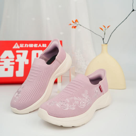 【长轻优选】足力健新款玫瑰妈妈鞋25116002A 商品图6