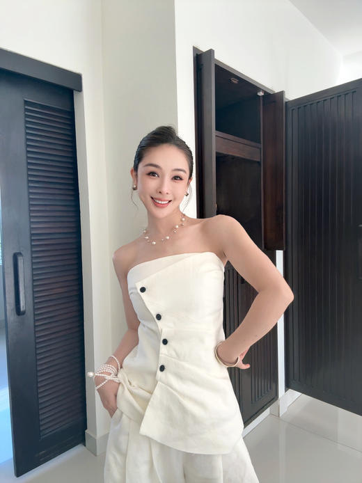 PIANAI冷小姐# 冷小姐私服同款抹胸阔腿裤套装 商品图2