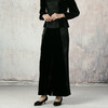 吉祥衣家新中式国风夏新款高端气质显瘦修身黑色女装寒雪未消裤子 商品缩略图2