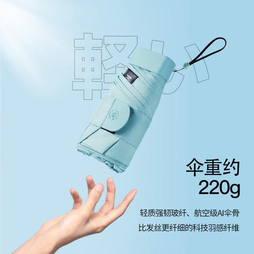 【Mamoru葵-六折便携伞】日本葵伞女防晒伞防紫外线遮阳伞晴雨两用迷你伞小雨伞 商品图1