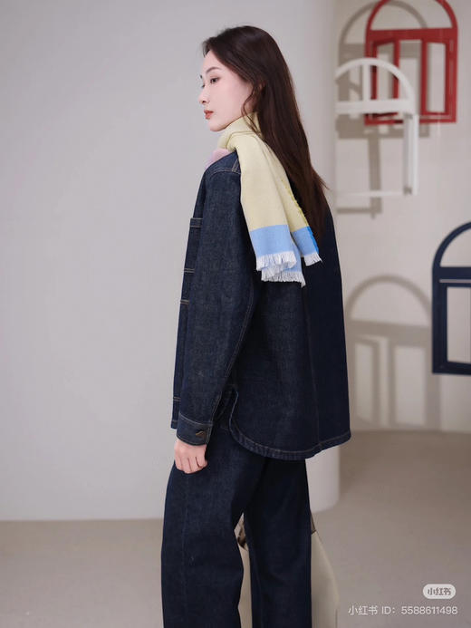 331-1 独家圆正 贾玲同款 小禾25升级版 进口土壤牛仔系列 棉弹牛仔外套 小直筒牛仔裤 商品图9