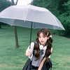 【自动透明雨伞】直杆透明伞，透明环保伞布，视野更宽阔，8骨，16骨稳定伞架结构结实，防水抗风，穹顶鸟笼结构，360°遮挡遇水。半自动开关，轻松开伞，避免撑伞时手臂被淋湿！ 商品缩略图1