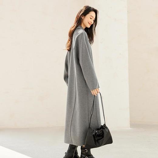 IC 新款秋冬设计感加厚气质针织连衣裙女优雅高级通勤裙子 商品图3