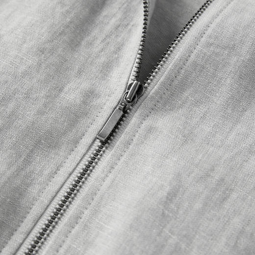 ROMI STUDIO“优雅绅士”亚麻棉经典老钱小立领夹克外套 RWCSWY1981 商品图4