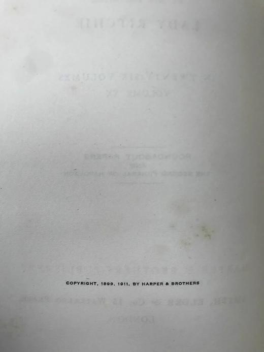 1911年 萨克雷《委婉集》 数十幅插图 真皮精装16开 商品图4