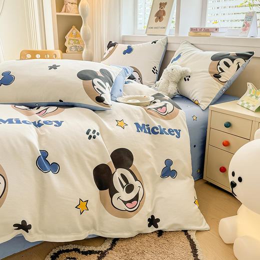 自然醒迪士尼正版授权全棉印花四件套小熊维尼纯棉床上四件套卡通儿童被套床单人宿舍三件套NH176178 商品图9