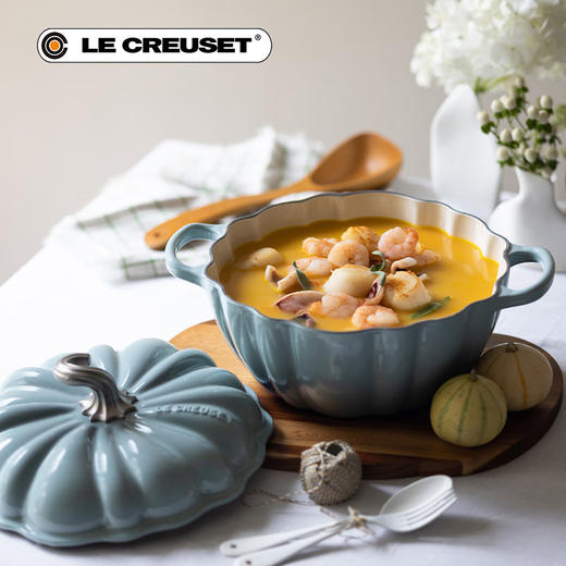 法国进口（Le Creuset）酷彩南瓜铸铁锅24cm3.7L白色 商品图4