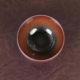 柿红兔毫纹 一方龙窑柴烧建盏