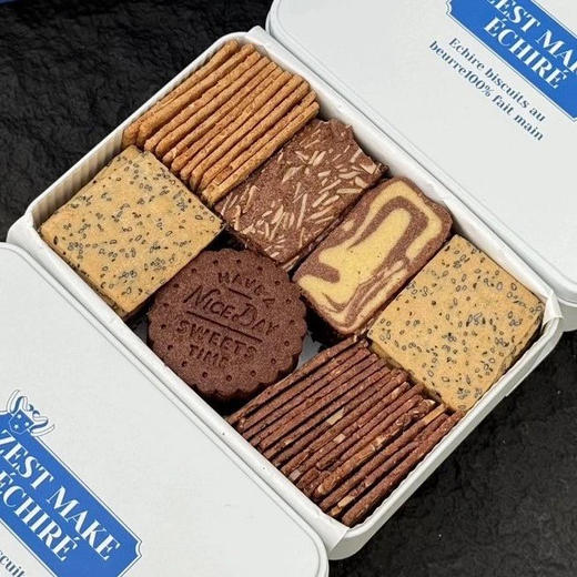 高端下午茶零食❗️ZEST MAKE&Echire黄油四季曲奇/春日抹茶礼盒 法国🇫🇷艾许草饲黄油制作 配料表干净 京东基地直邮 商品图0