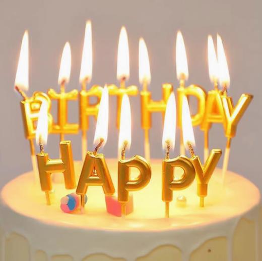 生日快乐英文字母蜡烛 商品图0