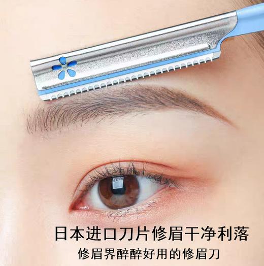 Kai/贝印铁质安全修眉刀(蓝色5支装) 商品图1