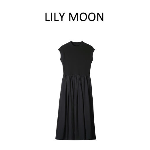 LILYMOON【立领小黑裙】极简小黑裙法式气质优雅羊毛轻奢 商品图4