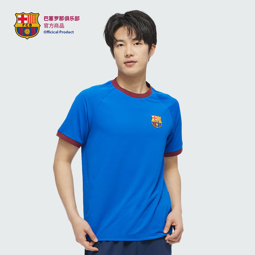 【官方正版】巴塞罗那俱乐部丨巴萨新款春夏深蓝短袖T恤速干透气 商品图3