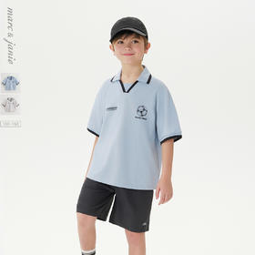 【凉感快干】马克珍妮男童运动短袖polo衫 儿童T恤夏装新款550551