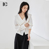*IC 通勤白色衬衫宽松新款衬衣女修身气质设计感休闲长袖上衣 商品缩略图2