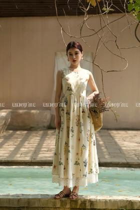 【门店同款】ENJOY夏季“悠然之境”植物印花连衣裙 162255701