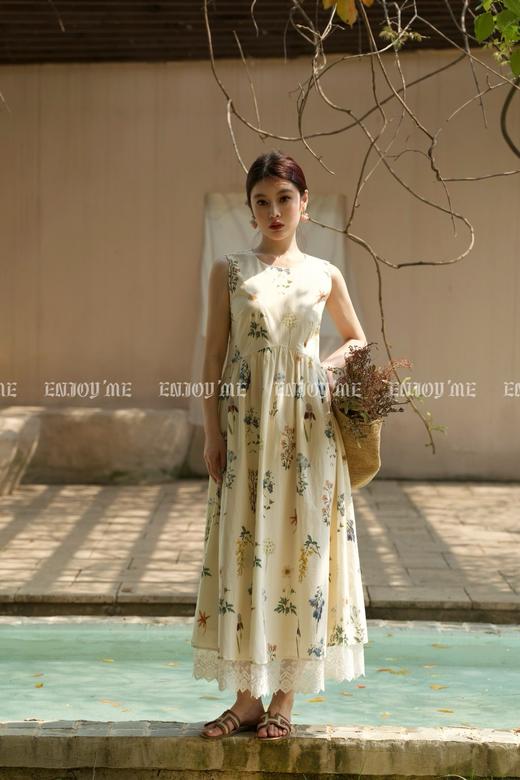 【门店同款】ENJOY夏季“悠然之境”植物印花连衣裙 162255701 商品图0