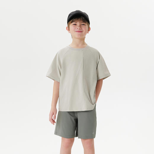 【速干防晒】马克珍妮男童时尚运动短袖T恤2025年夏装新款550562 商品图1