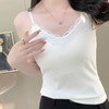 【99元2件】女士天丝竹棉背心细肩带蕾丝边背心（带胸垫）【FF25505】 商品缩略图0