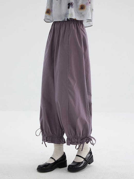 裁缝学苑AQ445九分阔腿裤纸样女装高腰小个子束脚花苞裤子版型样板 商品图1