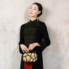 吉祥衣家新中式典雅气质中国风复古时尚大气秋冬女装凤鸣声连衣裙 商品缩略图4