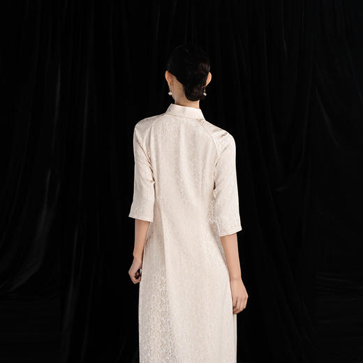 吉祥衣家新中式国风复古春夏新款礼服高端气质显瘦修身改良旗袍 商品图4