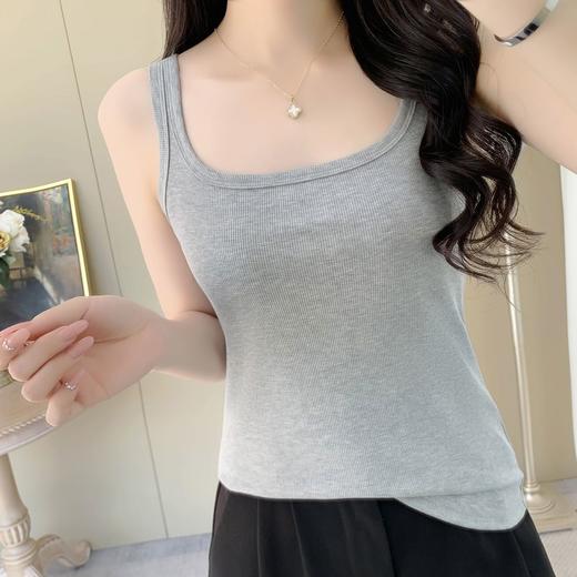 【100元3件】女士天丝竹棉背心纯色背心内搭外穿【FF25502】 商品图3