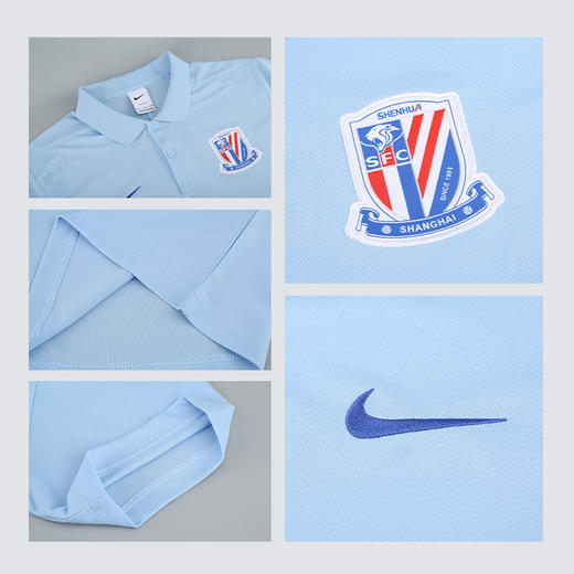 小李子NIKE耐克2025中超联赛上海申花球员配色短袖成人HM5726-436 商品图3