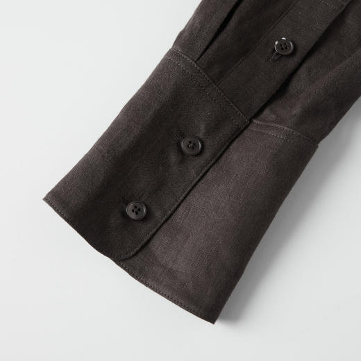 ROMI STUDIO“惬意自然”100%亚麻轻薄翻领宽松长袖衬衫 RWCSSG1610 商品图4