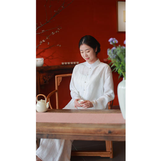 【2026东衣作】新中式衬衣（25710165清流-设计师） 商品图1