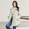IC 秋冬复古菱形格设计绗棉外套女新款高级感通勤优雅上衣 商品缩略图3