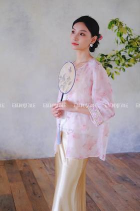 【门店同款】ENJOY夏季云敛-春光推盏薄纱雾语中式外套 162266741