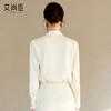 艾尚臣纯色高端轻奢气质女士长袖衬衫女2025早春高级感上衣衬衣滑 商品缩略图3