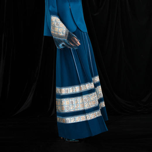 吉祥衣家新中式国风夏新款高端气质修身女装晏晏半裙 商品图4