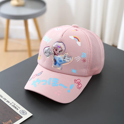 【卡通棒球帽，时尚韩版设计】卡通棒球帽鸭舌帽 韩版男女童棒球帽 春夏新款遮阳儿童帽子网-QQ 商品图5