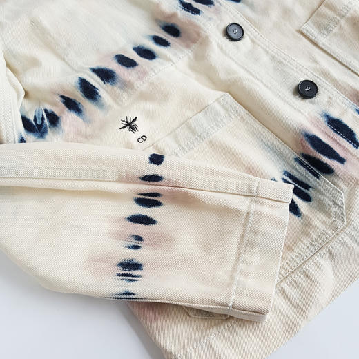 【95新】Dior迪奥米白色扎染牛仔外套中性款现售价：3700！270325NJS04 商品图3