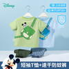 迪士尼【米奇短袖防蚊裤凉感套装】25夏季新款男童冰感T恤透气休闲裤ZD2ET022 商品缩略图1