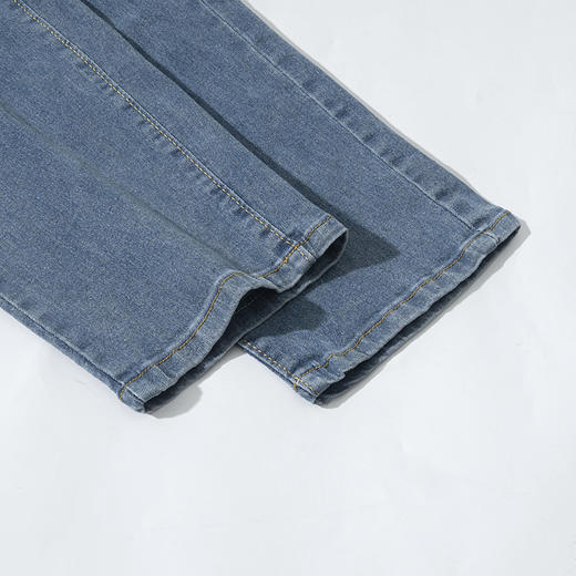 茧墨 复古INS风九分显瘦烟管裤牛仔裤 商品图6