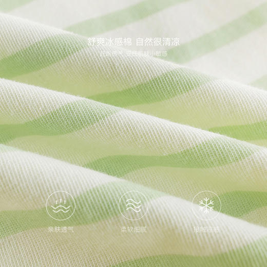 【凉感】马克珍妮女宝宝卡通条纹连体衣 婴儿爬服夏装新款550771 商品图2