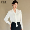 艾尚臣白色小众时尚洋气飘带衬衫女春秋季新款高级感时髦上衣衬衣 商品缩略图3