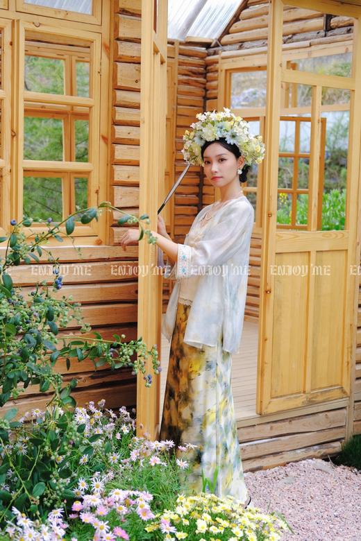 【门店同款】ENJOY夏季云敛-春光推盏薄纱雾语中式外套 162266741 商品图3