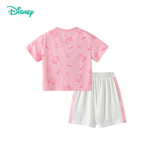 迪士尼【草莓熊凉感套装】25夏新款女童冰感短袖T恤透气短裤运动套装ZD2ET041 商品图5