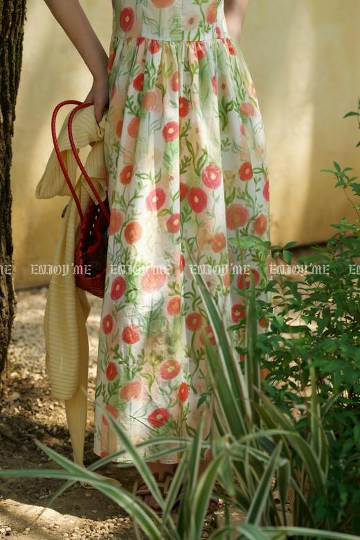 【门店同款】ENJOY夏季“悠然之境”碎花写意吊带连衣裙 162260358 商品图1