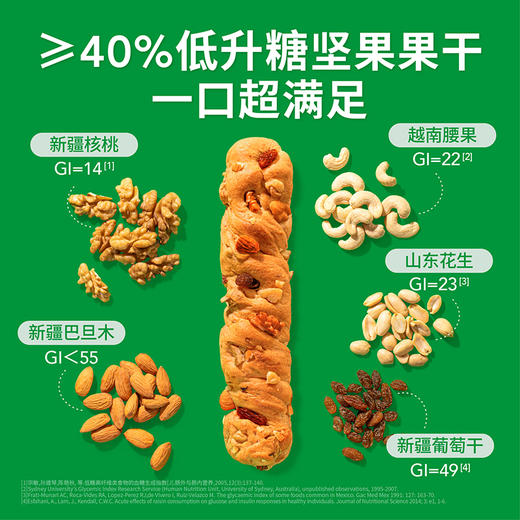 【营养早餐专区】慢糖坚果面包棒 50gX8袋 商品图3