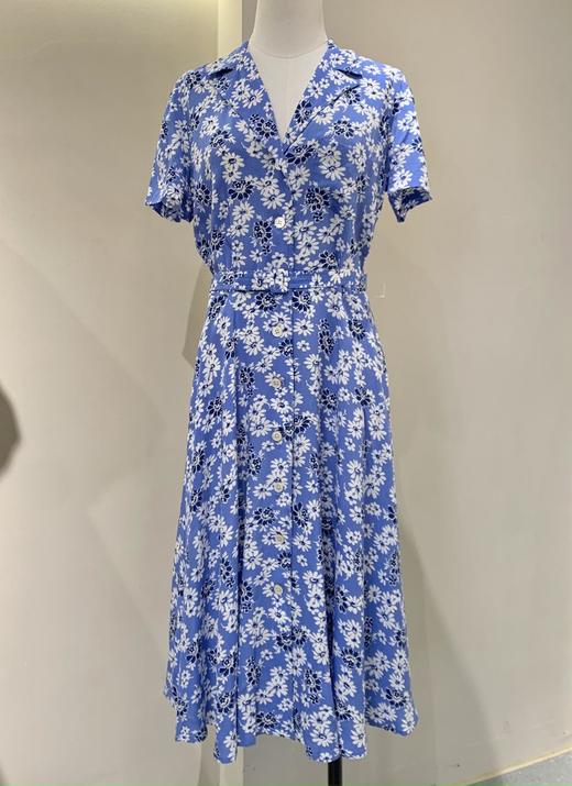 【高品质私服】【RL花卉皱纱连衣裙】温柔舒爽，布面光泽如丝，手感细腻丝滑G0726-CC【无标出货 介意慎拍】 商品图7