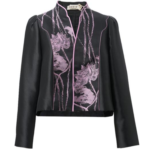 吉祥衣家气质高端新中式复古国风高级感短款长袖女装花生池泽外套 商品图4