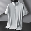 【冰丝】【DZP】大依优型大码短袖POLO衫运动翻领大码夏季商务冰丝弹力上衣休闲半袖体恤男士 商品缩略图8